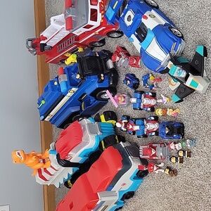 Paw Patrol Bundle Set- Firetruck, Cruiser, Dino Rescue, RV